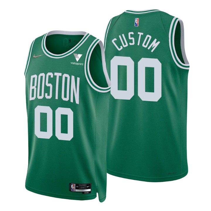 Men's Boston Celtics Custom #00 Diamond 75th Anniversary Icon Jersey 2401GMGP